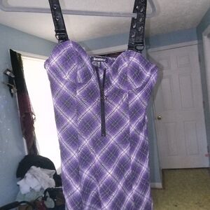 Horoscopez medium purple mini dress